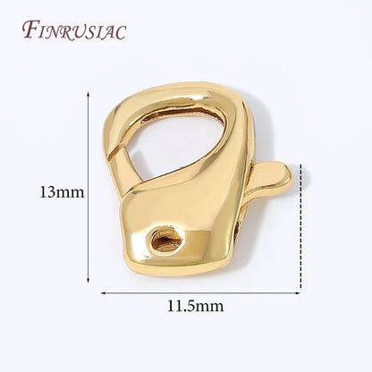 18K Gold Plated Mini Heart Spring Clasp,Lobster Clasp DIY Jewelry Making Findings Necklace Bracelet Connector Hook Accessories