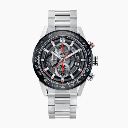 Customized Logo/Name VK63 Chronograph Quartz Watches Solid Heavy Duty Stainless Steel Bracelet High Precision Reliable Movement