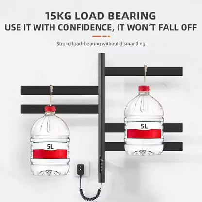 Bathrooms Accessory  WiFi Constant Temperature Storage Rack Stainless Steel Rotating Electric Towel Drying Rack Heater