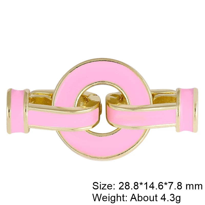 Juya Handmade Decorative Flower Connector Fastener Lock Hooks Clasps Accessories For DIY Women Fashion Needlework Jewelry Making