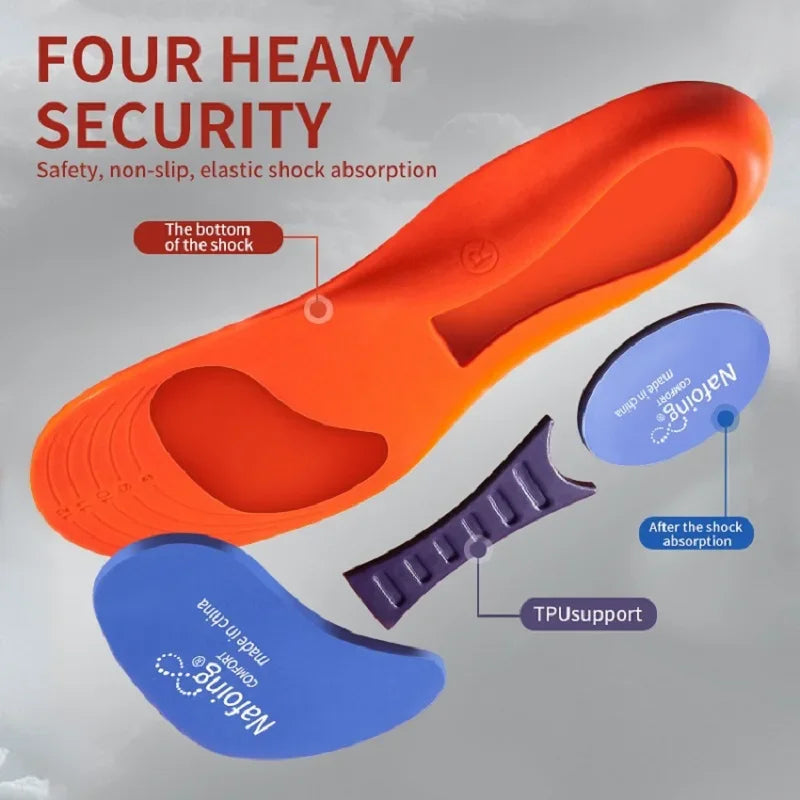Orthopedic Insoles Arch Support Insole Flat Feet Plantar Fasciitis Shoe Pads Quality Leather Deodorising Shoe Sole 1Pair 2026