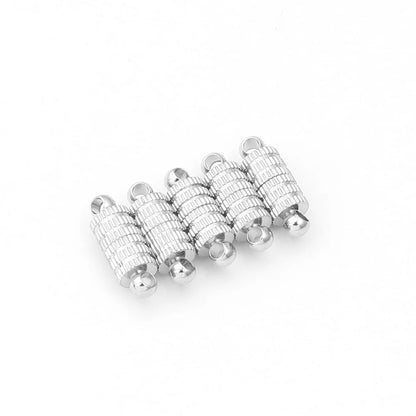 5pcs/lot Strong Magnetic Clasps Copper Plated Magnet End Clasp Connectors For Jewelry Making DIY Leather Cord Bracelets Necklace