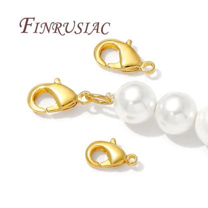 10mm 12mm 18K Gold Plated Lobster Clasps For Jewelry Making,DIY Bracelets Necklaces Accessories,Connectors Clasp
