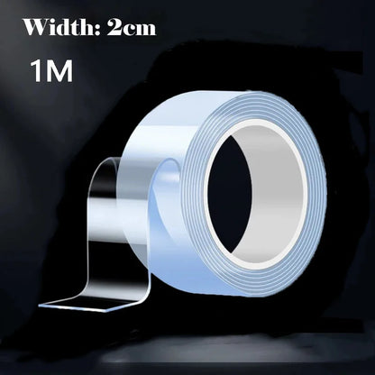 20-50mm Width Ultra Strong Adhesive Nano Tape High Viscosity Double Sided Tape Traceless Transparent Reusable Mounting Tape