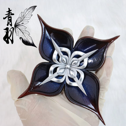 Anime Honkai: Star Rail March 7th Evernight Cosplay Cartoon Barrette Brooch Accessory Breastpin Hairclip Hair Slide Prop Gift
