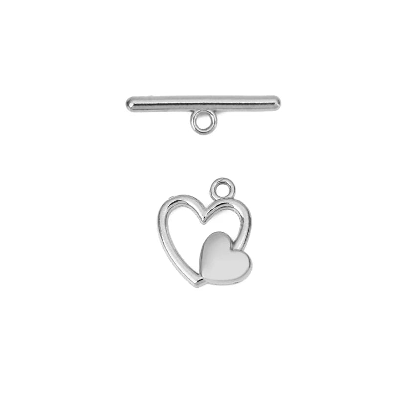 5sets PVD Never Fade Stainless Steel OT Clasps Toggle Bracelet Hooks End Necklace Connectors ForDiy Jewelry Making Accessories