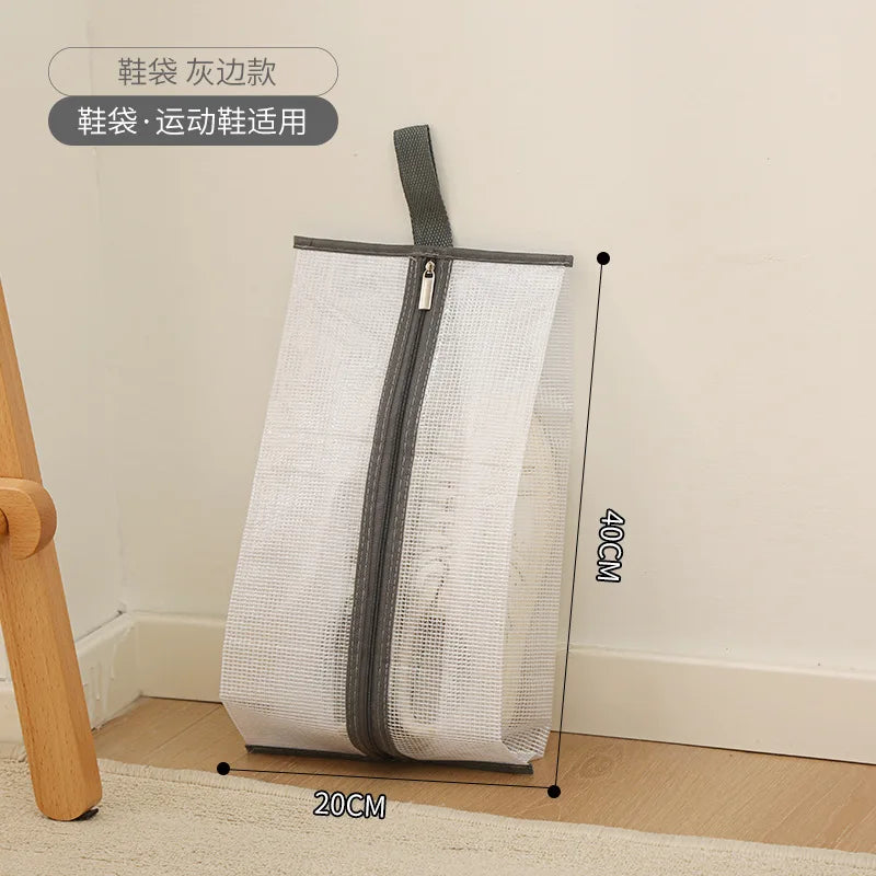 Tall Boot Storage Bags with Clear PVC Window Breathable Dustproof Organizer Prevent Slouching for Knee High Shoes Closet Women