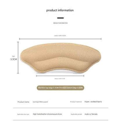 8-Pack Heel Pads for Too Big Shoes Self-Adhesive Heel Protectors Heel Inserts Improve Shoe Fit And Comfort Prevent Heel Slippage