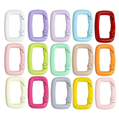 5pcs Cute Heart Cat Keychain Rings Carabiner Clip Key Chain Hooks for DIY Keys Buckle Bags Purses Replacement Lanyard DIY Crafts