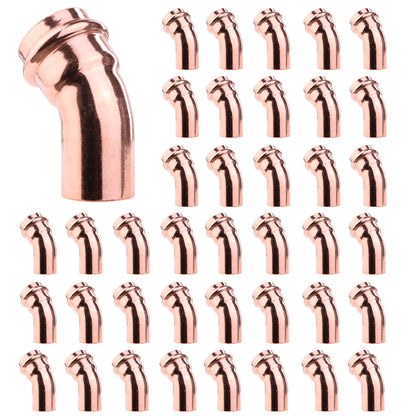 Copper Press-Fit Fittings Leakproof Copper Pipes Welding Connector Multi-Purpose Home Plumbing Accessories