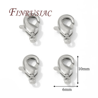 10mm 12mm 18K Gold Plated Lobster Clasps For Jewelry Making,DIY Bracelets Necklaces Accessories,Connectors Clasp