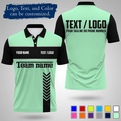 Personalized Sports Polo Shirt Custom Name And Logo Printed Quick Drying Short Sleeve Jersey For Team Uniform Outdoor Activities