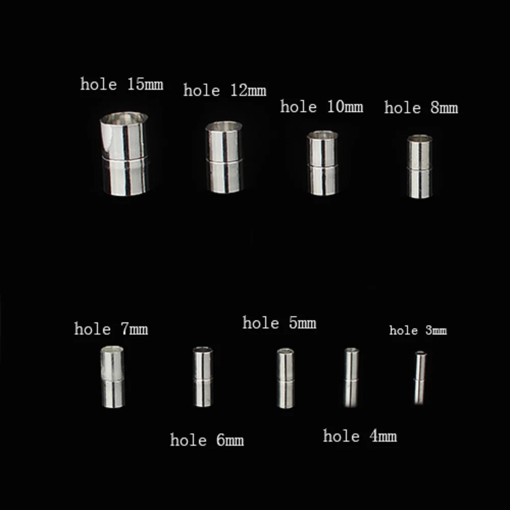 5sets Strong Magnetic Clasps 3/4/5/6/7/8/10/12/14/15mm Leather Cord End Clasp Buckle Connectors For DIY Jewelry Making Findings