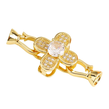 Juya Creative Copper Fasteners Connector Decoration Locks Clasps Accessories For DIY Needlework Beads Gems Pearls Jewlery Making