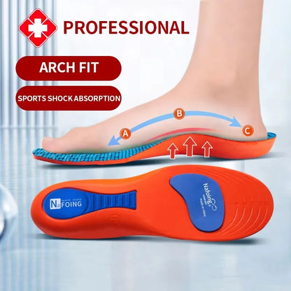 Orthopedic Insoles Arch Support Insole Flat Feet Plantar Fasciitis Shoe Pads Quality Leather Deodorising Shoe Sole 1Pair 2026