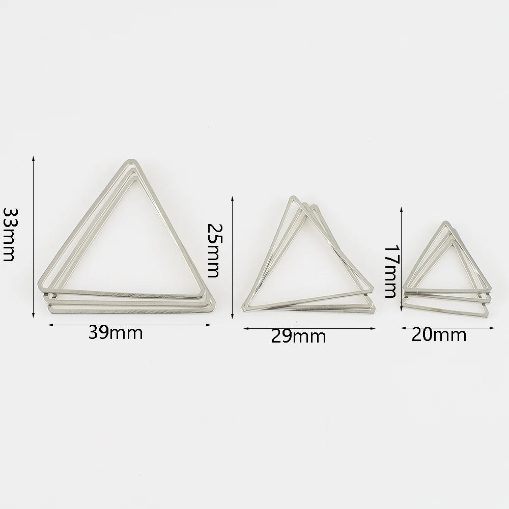 20Pcs Gold Silver Hollow Frame Bezel Charms Pendants Geometric Connectors for Jewelry Making Suppliers Diy Earings Accessories