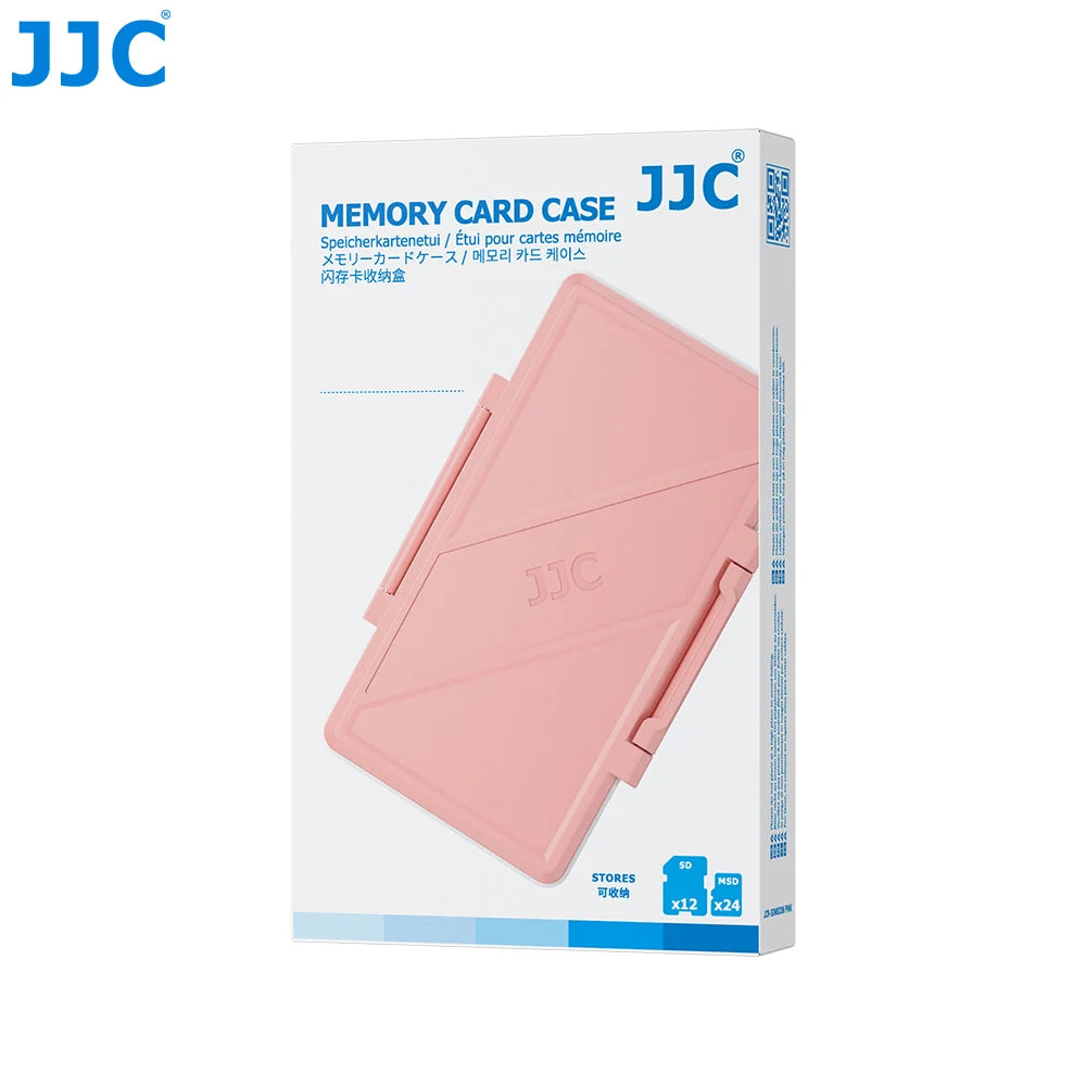 JJC Memory Card Storage Case for 24 Micro SD Card TF Card 12 SD Card SDHC SDXC Memoria Case Holder Organizer