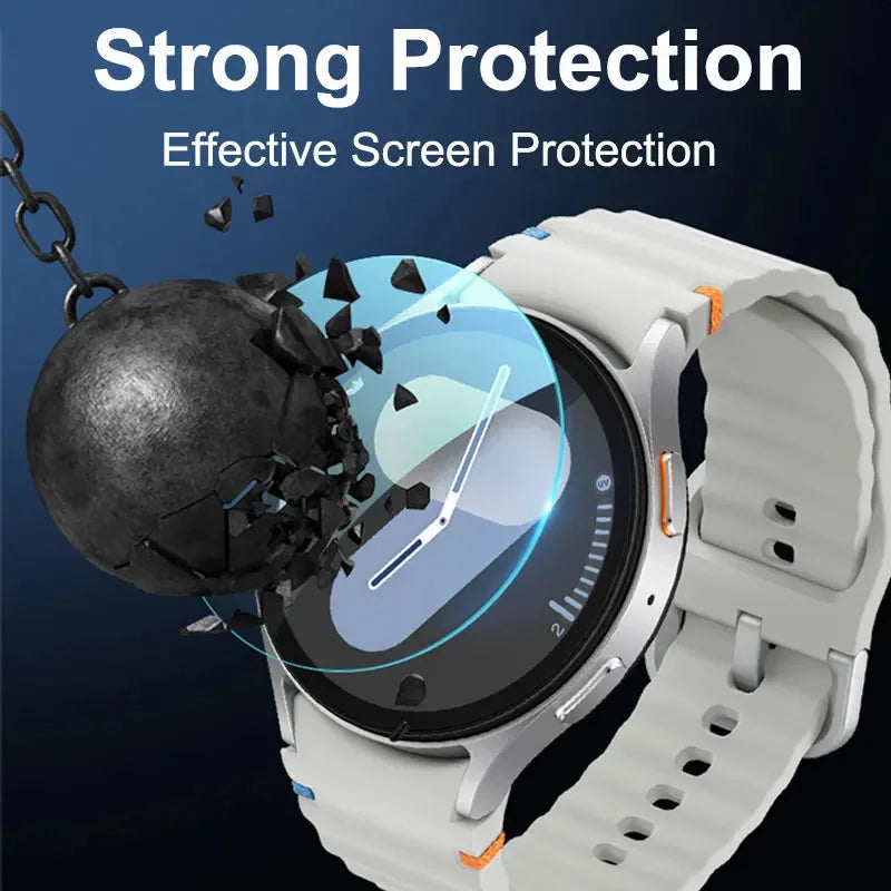 Tempered Glass for Samsung Galaxy Watch 7/6/5/4 44mm/40mm Classic 43mm/47mm Screen Protector Glass Film Accessories