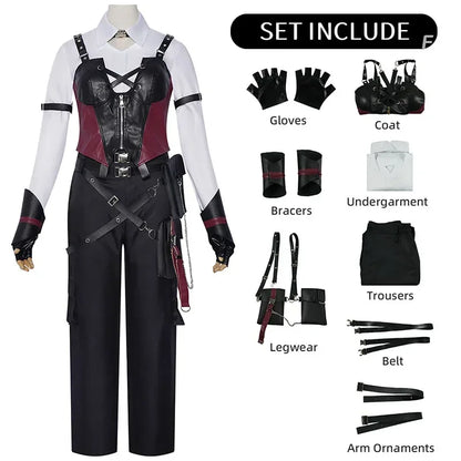 Love and deepspace Deep Space Hunter Cosplay Costume Carnival Adult Uniform  Anime Halloween Party  MasqueradeCostumes Men Game