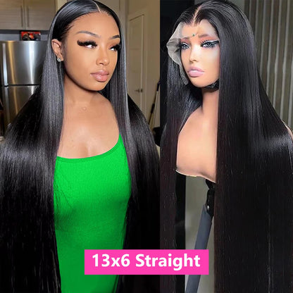 Straight 13x4 13x6 Lace Frontal Human Hair Wigs For Black Women Cheap Straight Human Hair Wig Brazilian Wig PrePluck