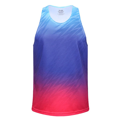 Men's Sports Vest Marathon Running Sleeveless Quick Drying Vest Ultra Light Track Field Polyester Jersey Breathable Sportswear