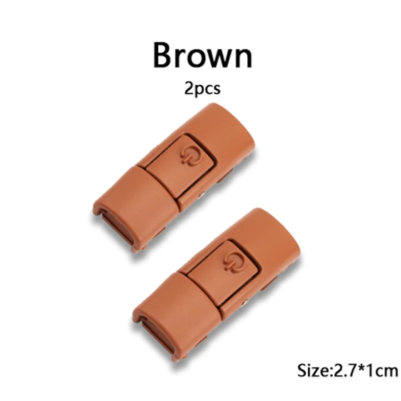 New Colorful Shoelaces Press buckle Metal Shoelace Clip Press Lock Kids Adult Shoes Accessories AF1 Sneaker Kits Metal Laces Tip