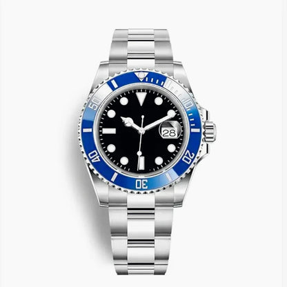 904L Stainless Steel Mens Mechanical Automatic Watches Polished Case Latest Fashion Style Black Blue Gradient Dial Anti Scratch
