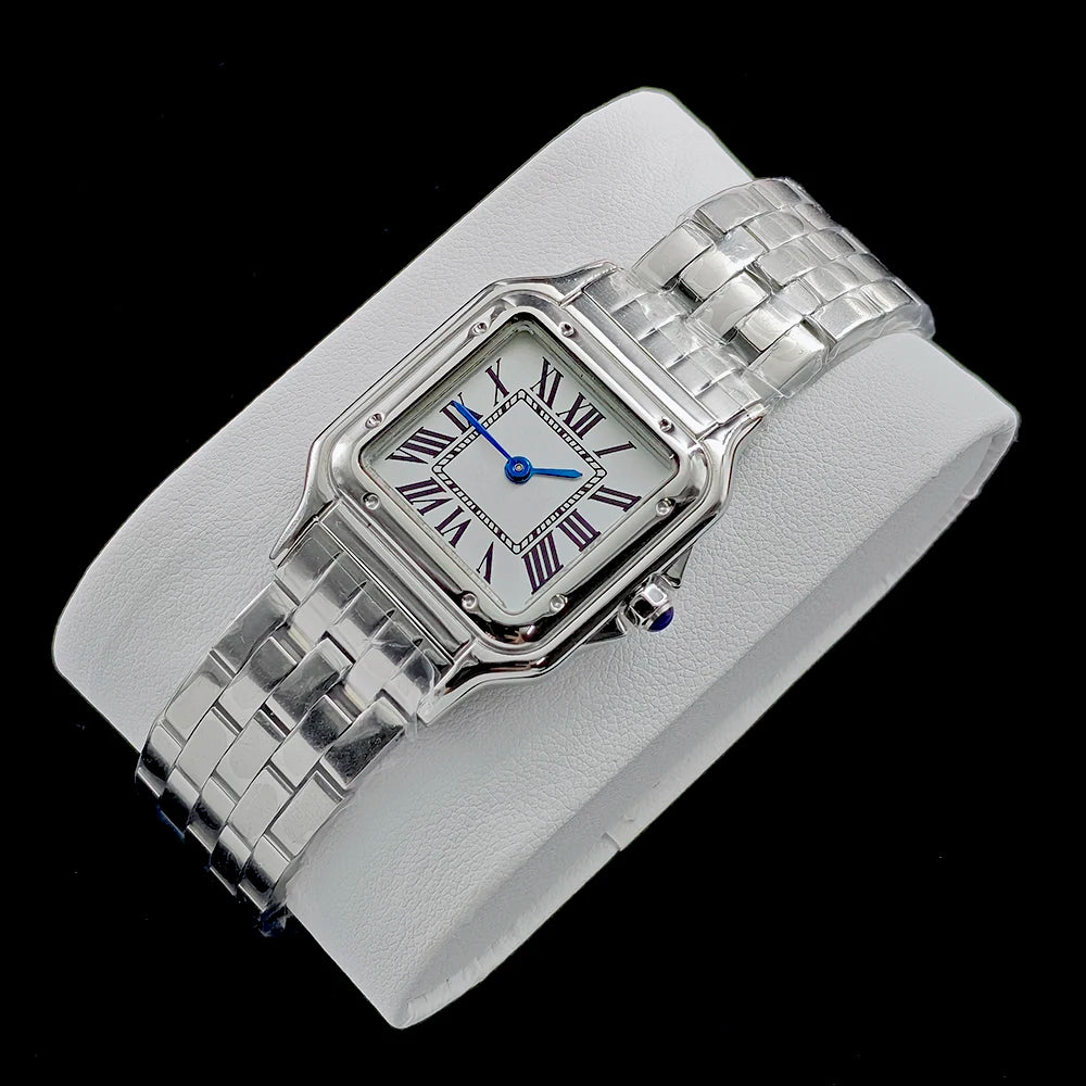 New VJ20 Watch Ladies' Fashion Watch Customized Watch Stainless Steel Watch Roman Digital Watch VJ20 Quartz Movement Watch