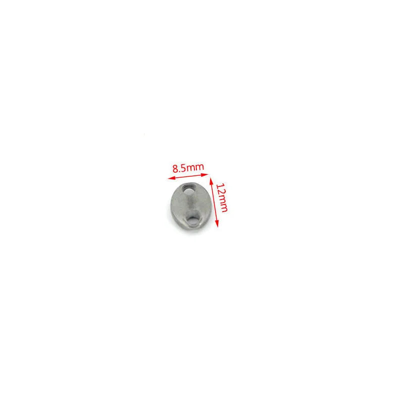 10Pcs Stainless Steel Double Hole Oval Connector Charms Jewelry Making Findings Accessories