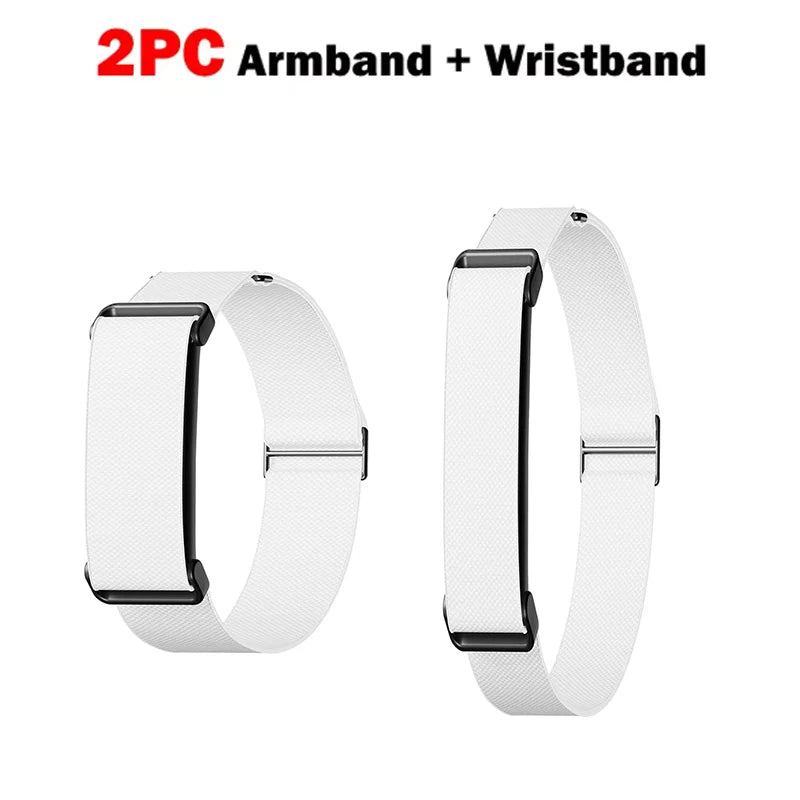 2PC Nylon Strap for Google Fitbit Air Straps Biceps Strap Fitness Tracker Replacement Band Adjustable for Google Fitbit Air Band