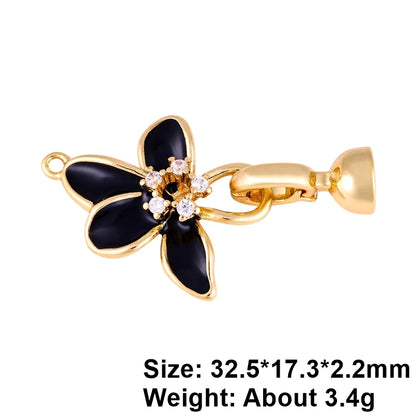 Juya Handmade Decorative Flower Connector Fastener Lock Hooks Clasps Accessories For DIY Women Fashion Needlework Jewelry Making