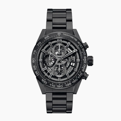 Customized Logo/Name VK63 Chronograph Quartz Watches Solid Heavy Duty Stainless Steel Bracelet High Precision Reliable Movement