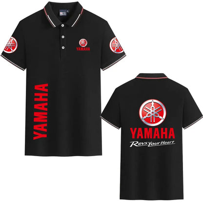 motorcycle Racing collared Yamaha POLO shirt cycling suit for men and women summer top short-sleeved T-shirt motogp fan clothing