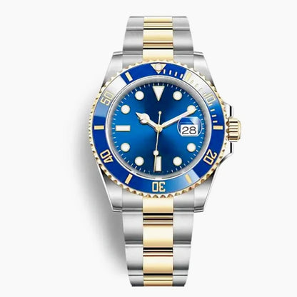 904L Stainless Steel Mens Mechanical Automatic Watches Polished Case Latest Fashion Style Black Blue Gradient Dial Anti Scratch