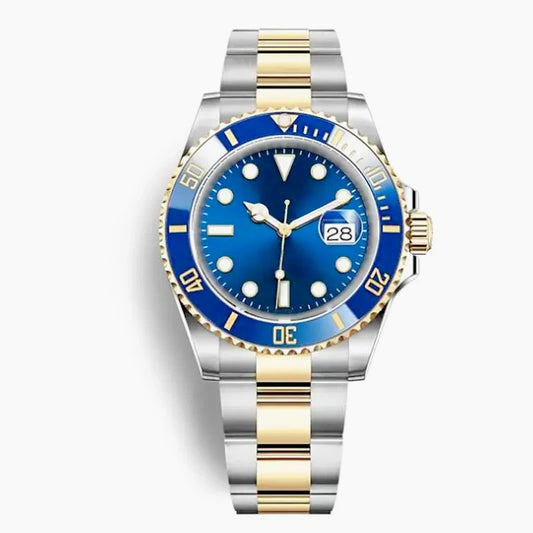 904L Stainless Steel Mens Mechanical Automatic Watches Polished Case Latest Fashion Style Black Blue Gradient Dial Anti Scratch