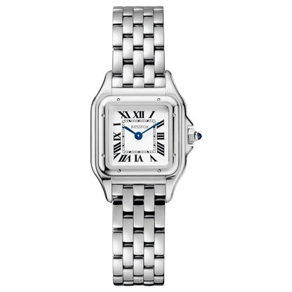 2026 Classic High Quality Luxury Style Women Quartz Watches Elegant Square Panther Shape Diamond Inlaid Dial Premium Crystal