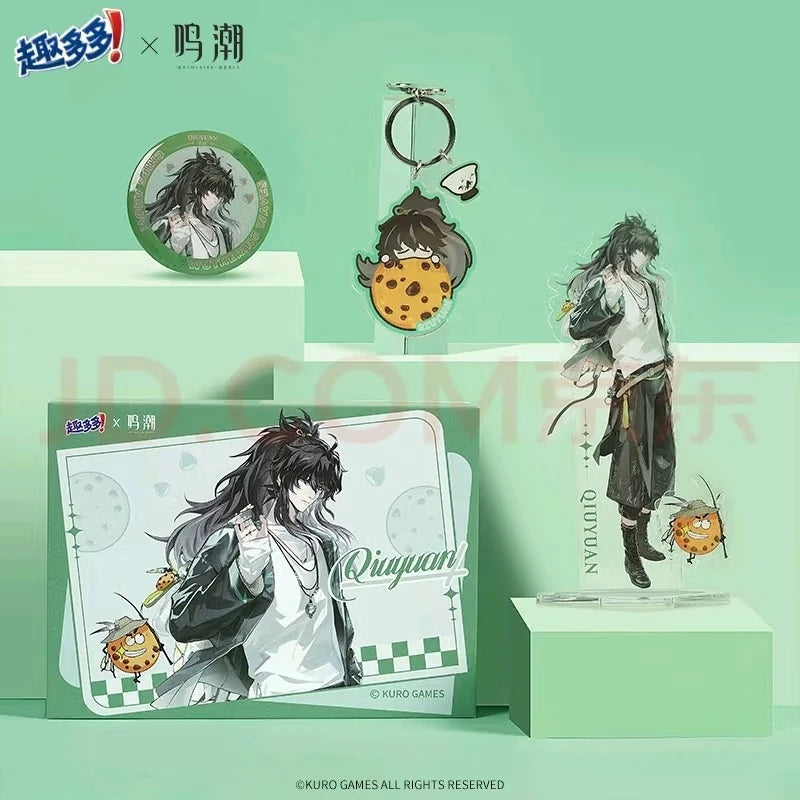 In Stock Official Game Wuthering Waves New Collab GALBRENR Phoebe QIUYUAN Lupa Cosplay Badge Storage Box Acrylic Stand Pendant