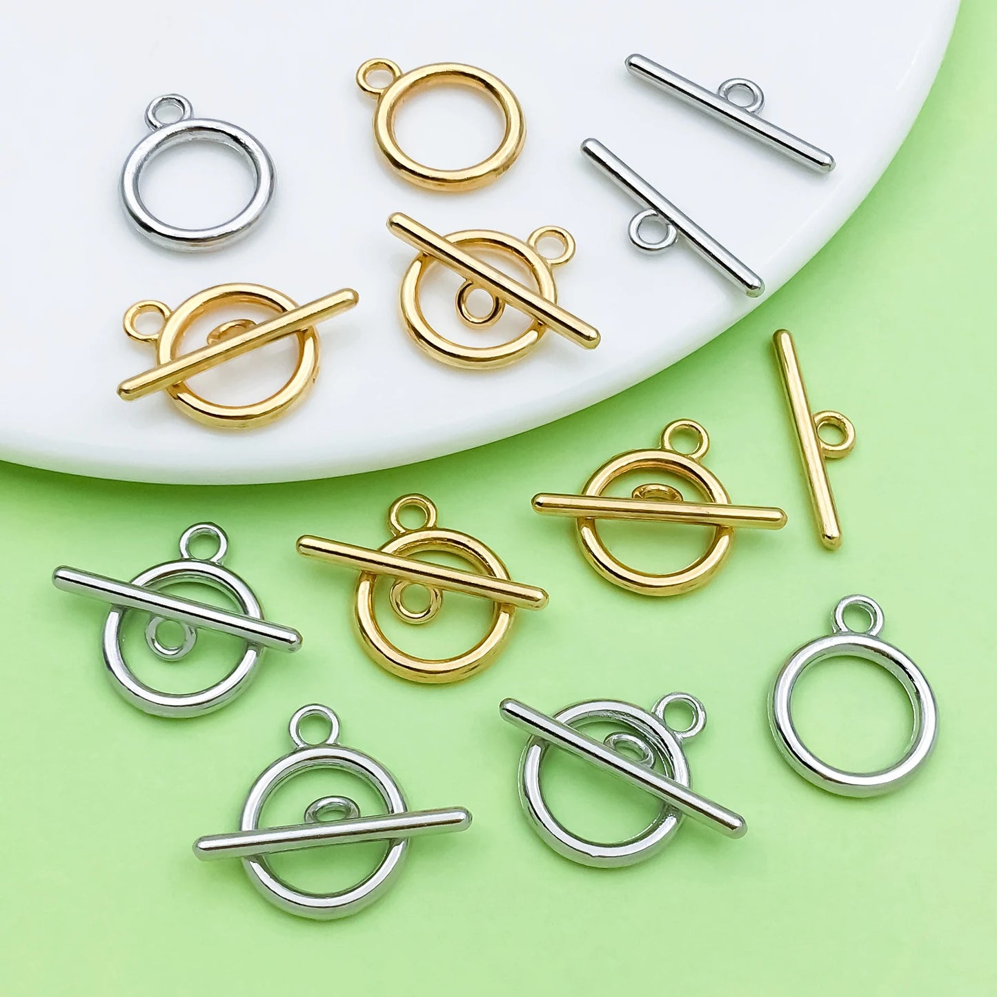 20pcs Alloy Buckles, OT end Buckles, Buckle Connectors for DIY Bracelet Necklace Earrings Jewelry Making Accessories