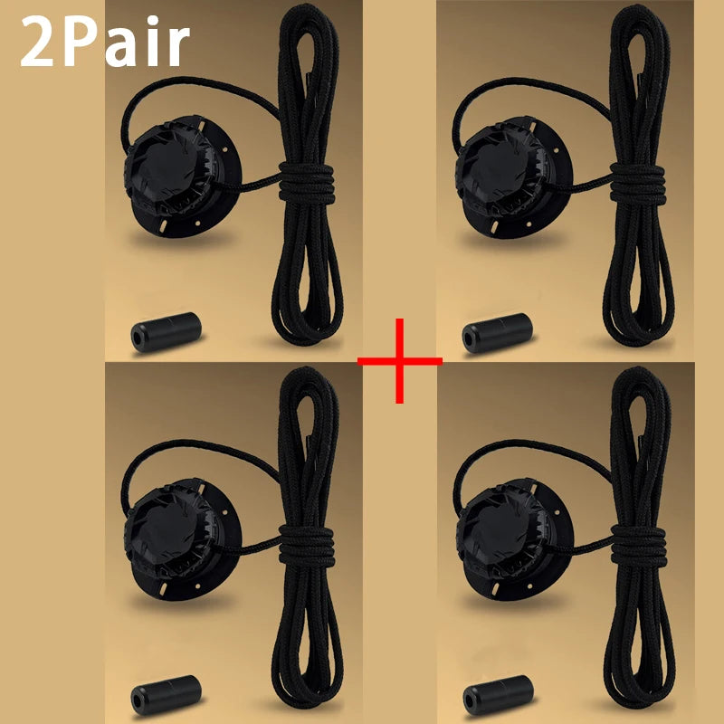 Fashion Swivel Buckle Laces Automatic Shoelace Without ties Kids Adult Sneakers No Tie Shoe laces Shoe accessories 1Pair/2Pair