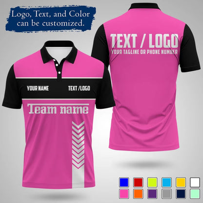 Personalized Sports Polo Shirt Custom Name And Logo Printed Quick Drying Short Sleeve Jersey For Team Uniform Outdoor Activities
