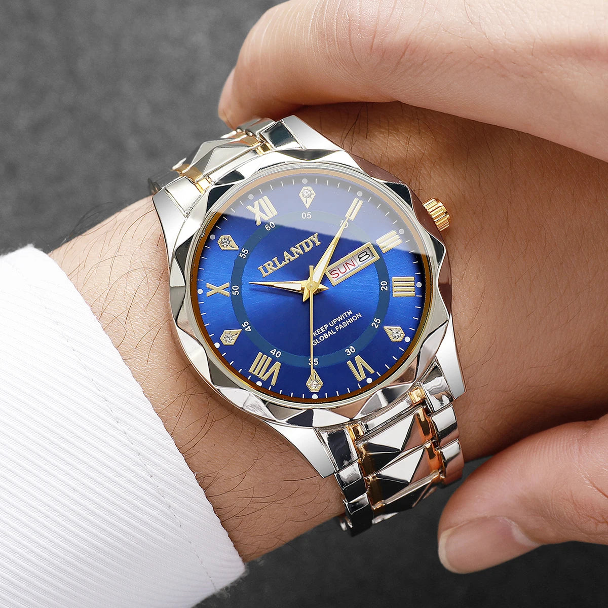 1PC Surprise Mystery Watch Blind Box-Luxury Men Business Watches Fashion Stainless Steel Band Quartz Watches Reloj（Without Box）