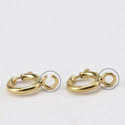 14K Gold Filled Spring Ring Clasps Hooks Bulk Wholesale Supplies for Bracelets Necklace Making Handmade Jewelry Findings