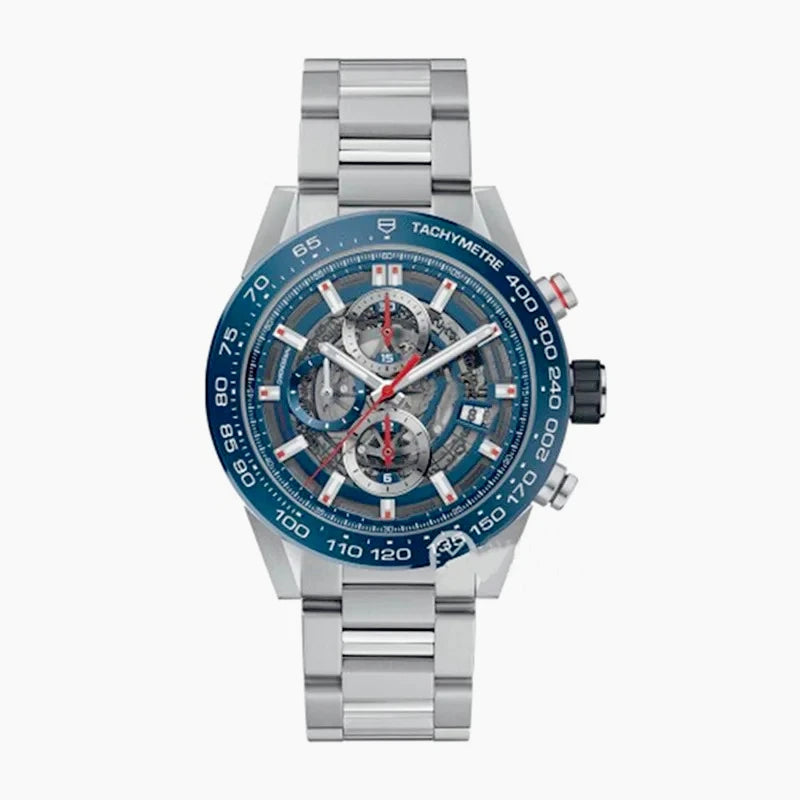 Customized Logo/Name VK63 Chronograph Quartz Watches Solid Heavy Duty Stainless Steel Bracelet High Precision Reliable Movement