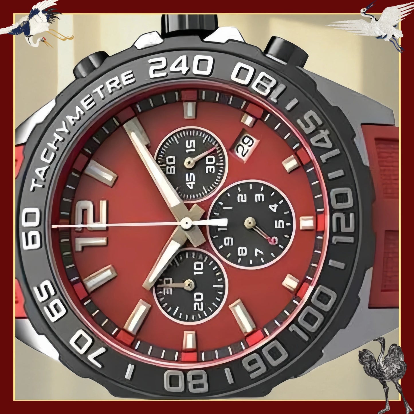Customized Watches 43mm Men's Watch, 904L Steel, Quartz Movement