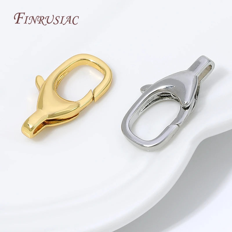 18K Gold Plated Mini Heart Spring Clasp,Lobster Clasp DIY Jewelry Making Findings Necklace Bracelet Connector Hook Accessories