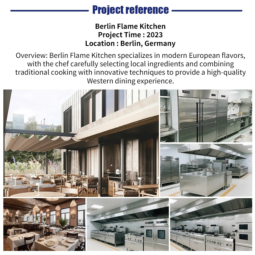 Premium Hotel Restaurant Kitchen Equipment Set Including Buffet Supplies And Commercial Cooking Machinery