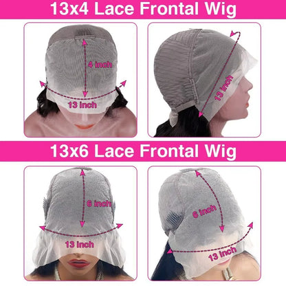 300 Density Curly 13x4 13x6 HD Lace Human Hair Wigs Pre Plucked Deep Wave Lace Frontal Wig 100% Human Hair Curly Wigs For Women