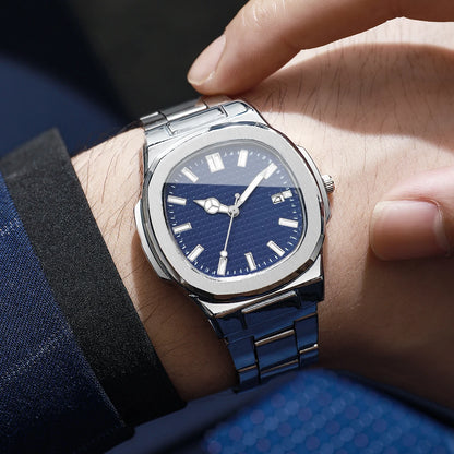 1PC Surprise Mystery Watch Blind Box-Fashion Square Men Business Watches Simple Calendar Quartz Watch Reloj Hombre（Without Box）