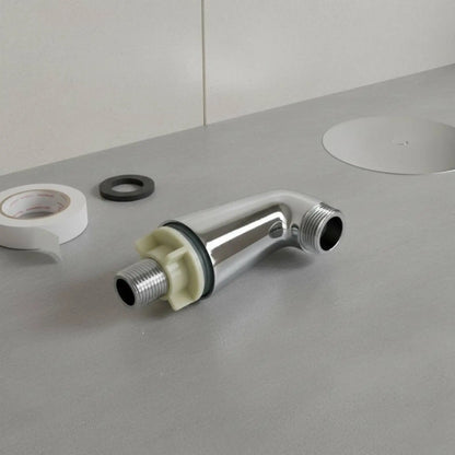 2 Pieces Bathtub Faucet Mounting Legs Silver-Toned Finish Plumbing Hardware for Bathroom