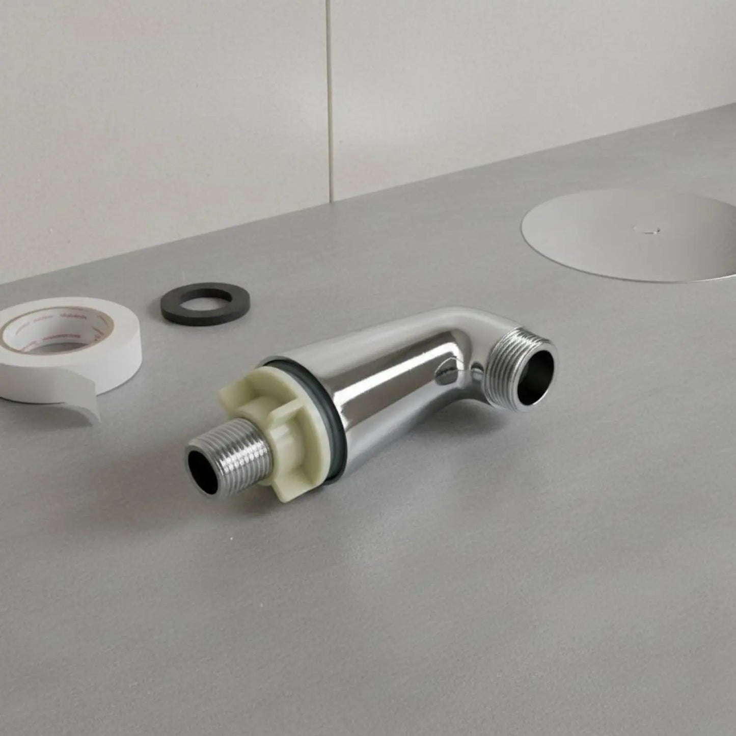 2 Pieces Bathtub Faucet Mounting Legs Silver-Toned Finish Plumbing Hardware for Bathroom